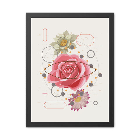 Lavish 2 - Boho Floral Framed Poster - Modern Home Aesthetic Decoration