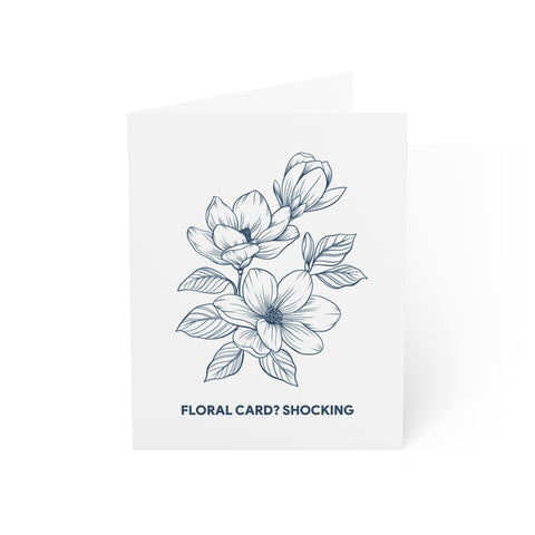 'Floral Card? Shocking' Greeting Card — Floral Greeting Card - Illustrated, Modern