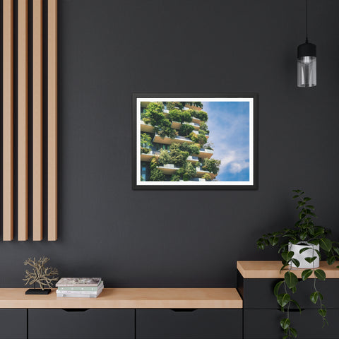 Green Urban - Eco-Friendly Framed Poster - Urban Oasis Greenery Wall Art