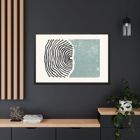 Ink Stamp 5 - Abstract Framed Art Print - Modern Vibes for Home Décor