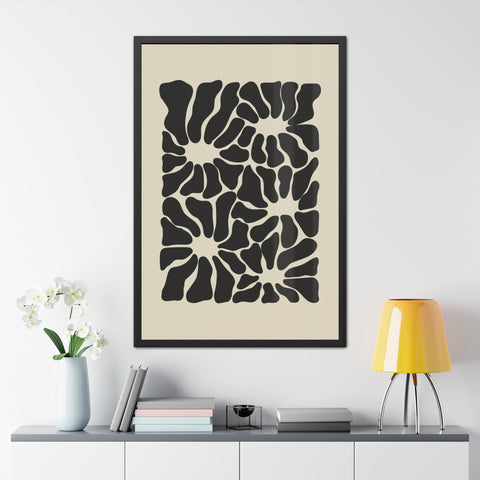 Boho Floral 2 - Abstract Wall Art Framed Posters - Modern Home Decor