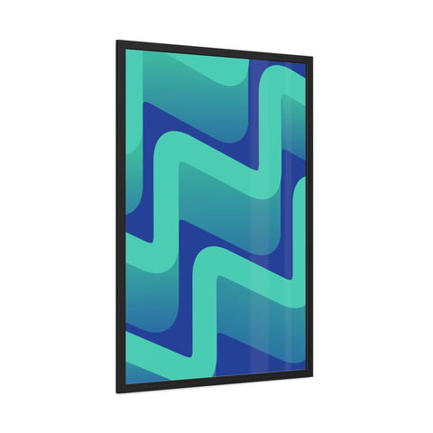 Abstractica 3 - Abstract Waves Framed Poster | Modern Home Decor | Vibrant Wall Art