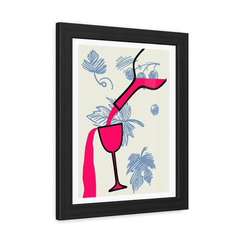 Wine Country 9 - Tropical Cocktail Framed Poster - Vibrant Wall Art for Home Decor