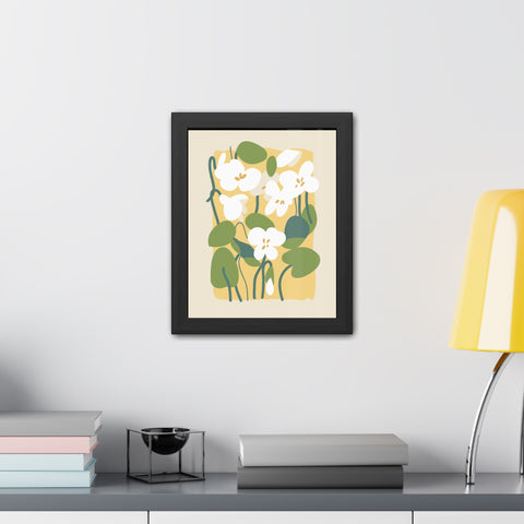 Flowers 1 - Botanical Framed Poster - Floral Wall Art for Home Decor, Perfect Gift for Nature Lovers