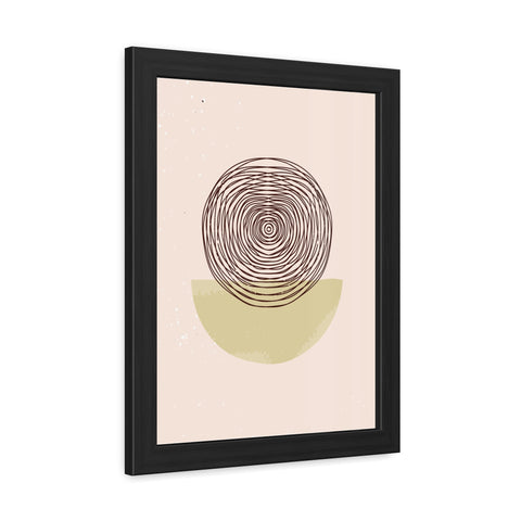 Blend 3 - Minimalist Framed Poster - Abstract Circular Design for Modern Decor