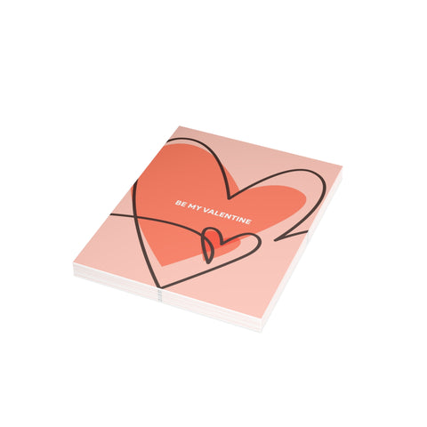 'Be My Valentine' Greeting Card - Love / Valentine Greeting Card - Illustrated, Funny, Snarky, Modern