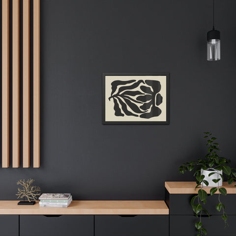 Melancholy 3 - Modern Abstract Framed Poster - Minimalist Wall Art for Home Decor
