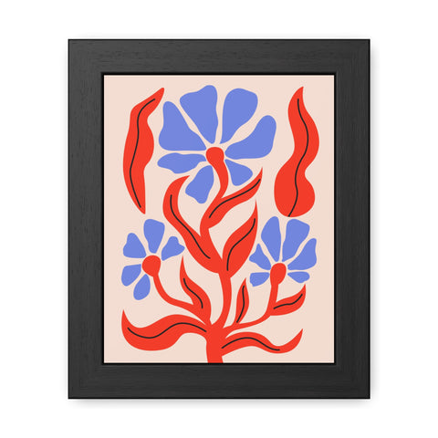 Marinda 7 - Vibrant Floral Art Framed Poster - Modern Home Decor