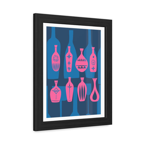Wine Country 4 - Vibrant Bottles Framed Poster - Modern Art Home Decor