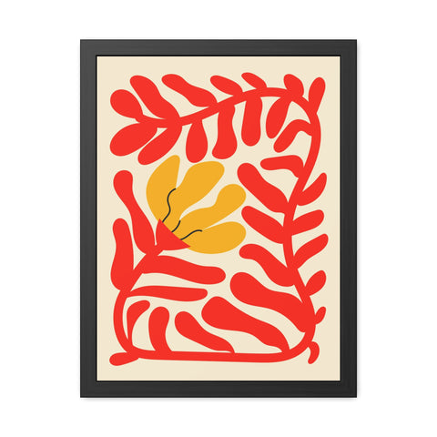 Italian Kitch 7 - Vibrant Floral Framed Poster – Modern Wall Art for Home Decor