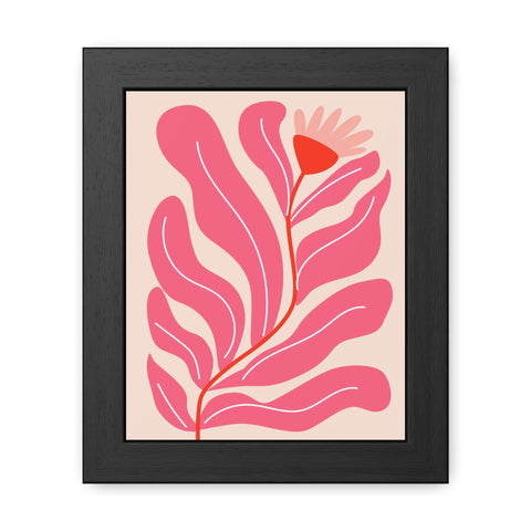 Marinda 6 - Vibrant Floral Framed Poster - Modern Wall Art Decor