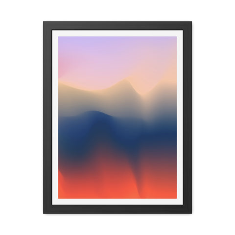 Spiritual 4 - Serene Abstract Framed Poster - Modern Wall Art for Calm Spaces