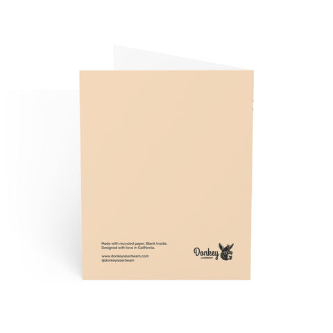 "There's a Line Between Cougar and Cat Lady" Greeting Card — Humorous Greeting Card - Illustrated, Funny, Snarky, Modern