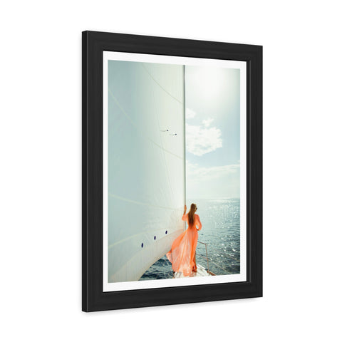 On the boat 1 - Sailing Dream Framed Poster - Nautical Wall Art for Ocean Lovers