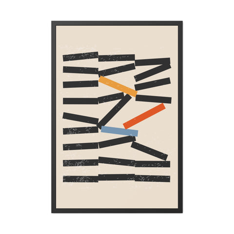 Jarrod 1 - Abstract Framed Poster - Modern Wall Art for Home Decor