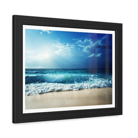 Coastal Lightshift - Framed Poster - Ocean View Wall Art for Beach Lovers