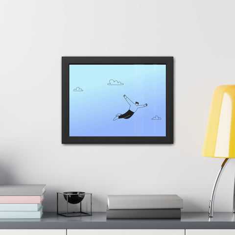 Falling for you - Dreamy Freedom Framed Poster - Inspirational Art for Home Decor