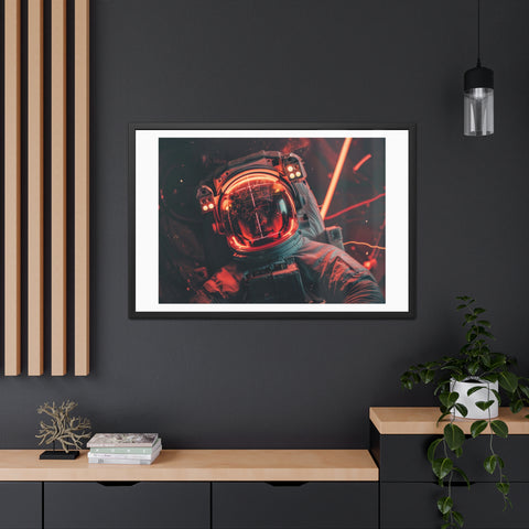 Kev - Cosmic Astronaut Framed Poster - Sci-Fi Wall Art for Space Enthusiasts
