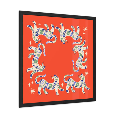 Circus Act 3 - Colorful Animal Framed Poster | Playful Wall Art for Animal Lovers
