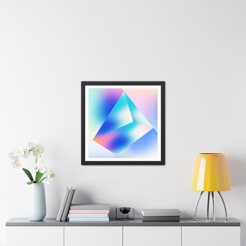 Prisma 2 - Abstract Crystal Framed Poster - Modern Wall Art for Home Decor
