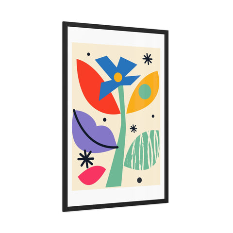 Kurian 11 - Vibrant Floral Framed Poster - Modern Wall Art for Home Décor