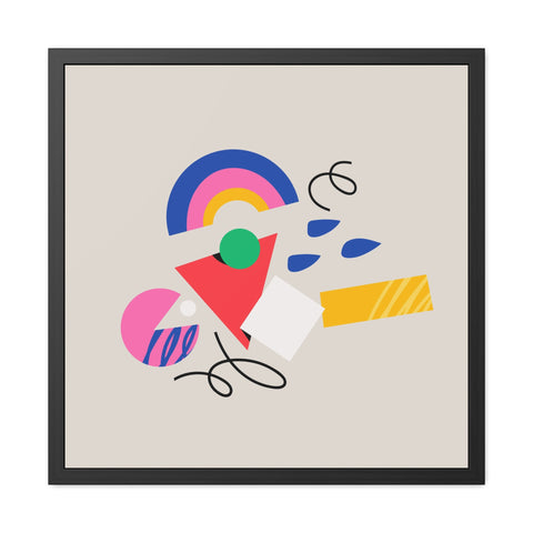 Cluster 3 - Abstract Framed Poster Art - Modern Decor for Home & Office