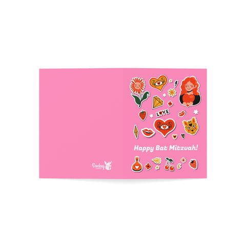 Happy Bat Mitzvah - Greeting Card