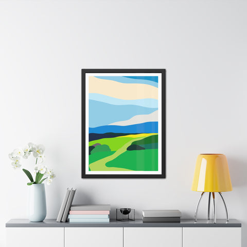 Scapes 2 - Vibrant Landscape Framed Poster - Modern Wall Art for Home Décor