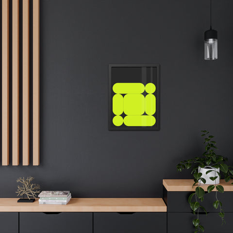 Modernica 3 - Modern Abstract Framed Poster - Vibrant Geometric Wall Art