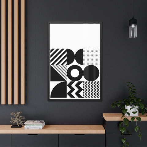 Modern Geometric Framed Poster for Stylish Home Decor