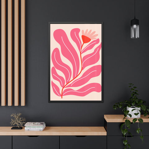 Marinda 6 - Vibrant Floral Framed Poster - Modern Wall Art Decor