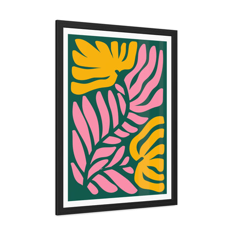 Natural Formation 8 - Tropical Floral Framed Poster - Modern Wall Art for Home Decor