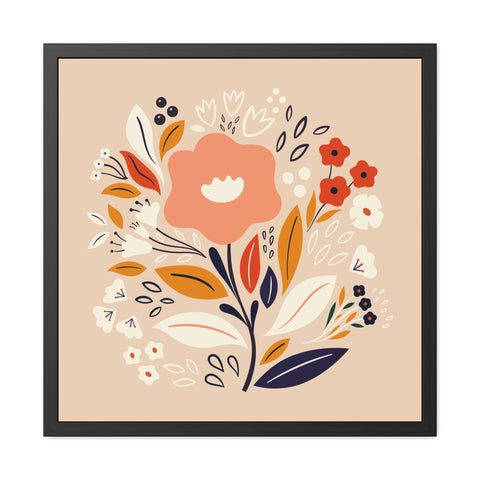 Bloom 3 - Floral Framed Poster – Vibrant Wall Art for Home Decor