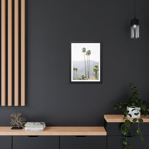 Palm Springs - Palm Trees Framed Poster - Tropical Wall Art for Home Decor