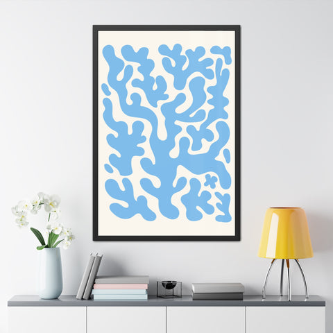 Natural Formation 1 - Ocean-Inspired Framed Poster - Abstract Coral Design for Home Decor