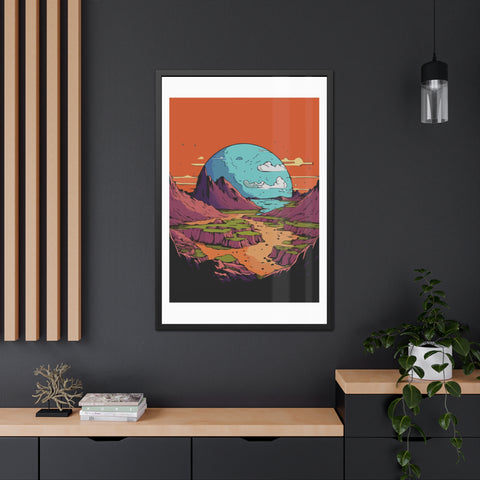 Astrum 3 - Vibrant Framed Poster – Scenic Landscape Art for Home Décor