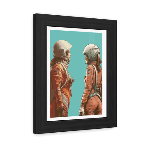 Astrum 4 - Astro Team Framed Poster - Inspirational Space Art for Home Decor