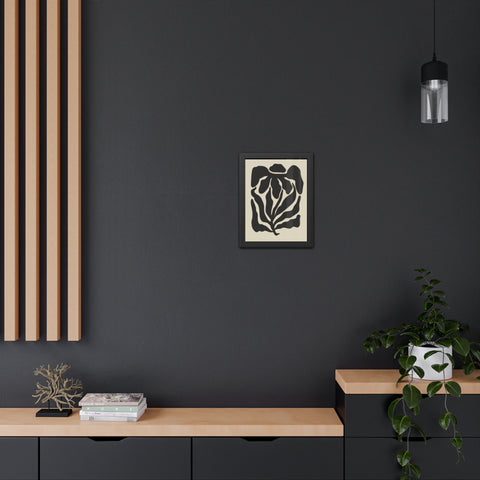 Boho Floral 3 - Abstract Leaf Framed Poster | Modern Wall Art Decor for Nature Lovers