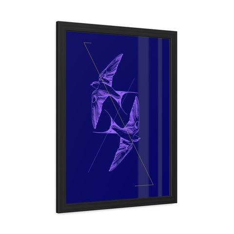 Wings 2 - Elegant Framed Bird Poster Art - Modern Decor for Nature Lovers