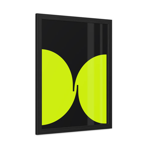 Modernica 4 - Modern Minimalist Framed Poster - Bold Green Abstract Art
