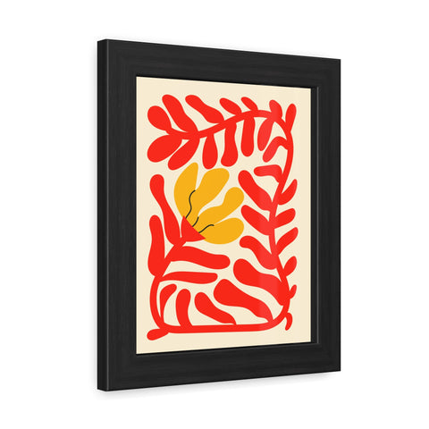Italian Kitch 7 - Vibrant Floral Framed Poster – Modern Wall Art for Home Decor