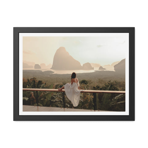 The View - Serene Landscape Framed Poster - Tranquil Nature Wall Art for Home Décor