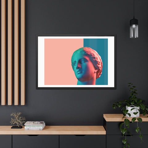 Look - Modern Art Framed Posters - Abstract Head Sculpture Decor for Home & Office