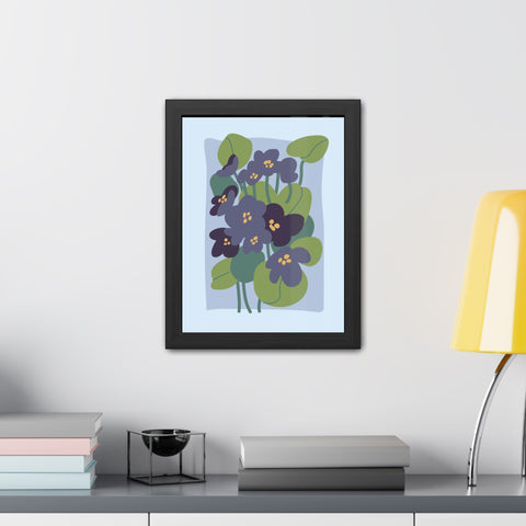 Flowers 4 - Botanical Framed Poster - Floral Art Print for Home Décor