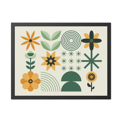Farmhouse 2 - Botanical Framed Poster - Modern Floral Art for Home Decor