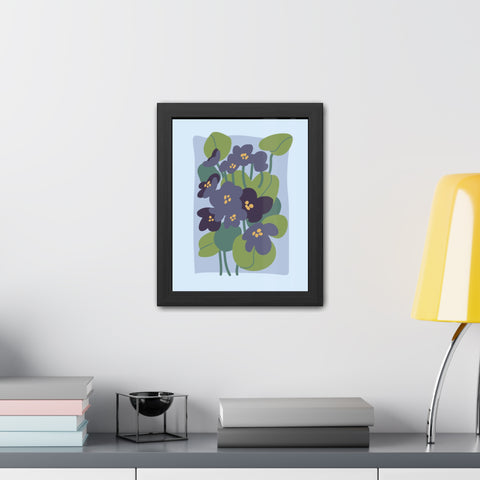 Flowers 4 - Botanical Framed Poster - Floral Art Print for Home Décor