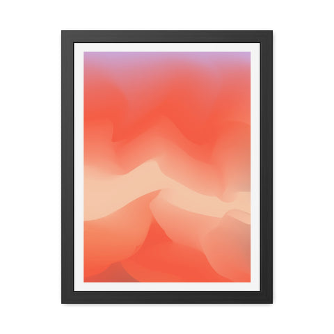 Spiritual 3 - Abstract Sunset Framed Poster - Modern Wall Art for Home Decor
