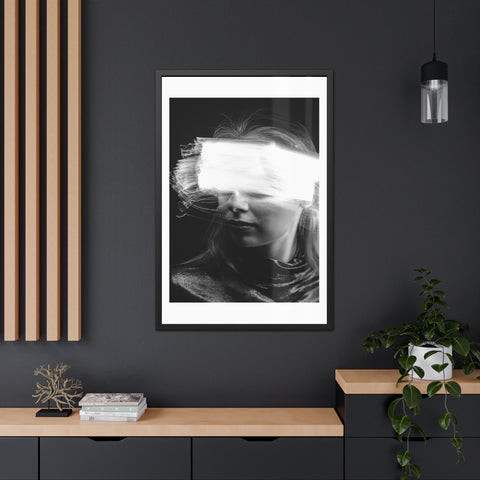 Flash of light - Portrait - Abstract Framed Poster - Modern Wall Art for Creative Spaces