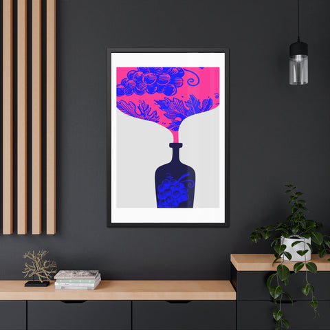 Wine Country 11 - Vibrant Wine-Themed Framed Poster for Home Decor