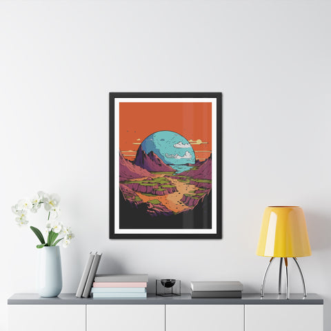Astrum 3 - Vibrant Framed Poster – Scenic Landscape Art for Home Décor